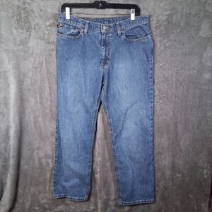 Vtg Ralph Lauren Saturday Jeans Women's 10x29 Inseam 28 Straight Leg Blue Y2K